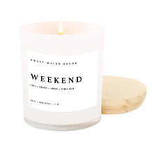 Load image into Gallery viewer, Sweet Water Decor - Weekend Soy Candle White Jar 11oz