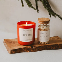 Load image into Gallery viewer, Sweet Water Decor - Holiday Soy Candle Matte Red Jar 15oz
