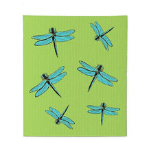 Load image into Gallery viewer, Dragonflies Dishcloths Set of 2