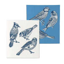 Load image into Gallery viewer, Bird Sketch Dishcloths. Set of 2