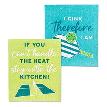 Load image into Gallery viewer, Pickleball Dishcloths. Set of 2