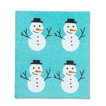Load image into Gallery viewer, Snowman Dishcloths.Set of 2