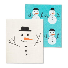 Load image into Gallery viewer, Snowman Dishcloths.Set of 2