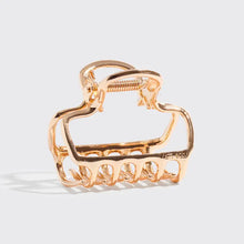 Load image into Gallery viewer, Kitsch - Metal Medium Open Shape Puffy Claw Clip - Gold