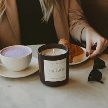 Load image into Gallery viewer, Sweet Water Decor - Ube Latte Soy Candle Matte Brown Jar 15oz