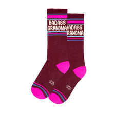 Load image into Gallery viewer, Gumball Poodle - Badass Grandma Gym Crew Socks