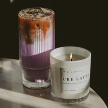 Load image into Gallery viewer, Sweet Water Decor - Ube Latte Soy Candle White Jar 11oz