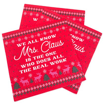 Load image into Gallery viewer, We All Know Mrs. Claus Napkins- 20ct