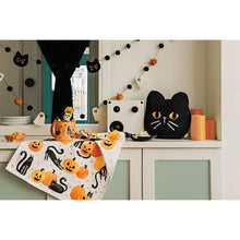 Load image into Gallery viewer, Black Cat Beaded Throw Pillow