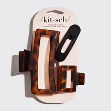 Load image into Gallery viewer, Kitsch - Recycled Plastic Assorted Claw Clips- Rectangle Open Shape