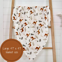 Load image into Gallery viewer, LollyBanks - Oh Deer Baby Muslin Swaddle Blanket