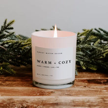 Load image into Gallery viewer, Sweet Water Decor - Warm And Cozy Soy Candle White Jar 11oz
