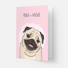 Load image into Gallery viewer, Pugs & Kisses Card