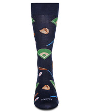 Load image into Gallery viewer, Memoi -  Men's Basebal Bamboo Crew Socks