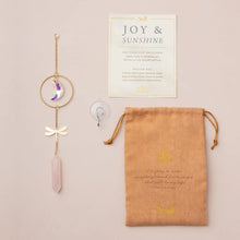 Load image into Gallery viewer, Scout - Stone Suncatcher - Dragonfly/Rose Quartz