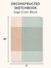 Load image into Gallery viewer, Sage Color Block Deconstructed Sketchbook
