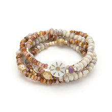 Load image into Gallery viewer, Scout - Ceramic Bead Wrap Bracelet/Necklace - Abundance/Sun