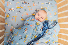 Load image into Gallery viewer, Loulou Lollipop Tiny Engineers Muslin Swaddle