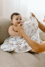Load image into Gallery viewer, Loulou Lollipop Mermaids Muslin Swaddle