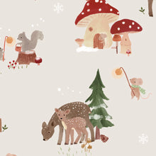 Load image into Gallery viewer, Loulou Lollipop Forest Families Muslin Swaddle