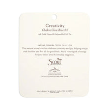 Load image into Gallery viewer, Scout - Chakra Glow Bracelet - Creativity/Sacral/Gold