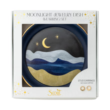 Load image into Gallery viewer, Scout - Jewelry Dish & Stud Earring Set - Moonlight/Midnight Blue
