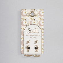 Load image into Gallery viewer, Scout - Stud Trio Ear Jacket Set - Moon/Black Spinel/Gold