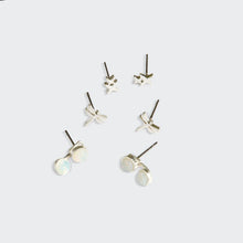 Load image into Gallery viewer, Scout - Stud Trio Ear Jacket Set - Dragonfly/Opalite/Silver