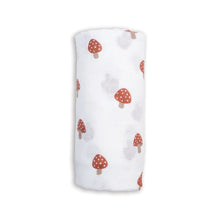 Load image into Gallery viewer, Lulujo Swaddle Blanket Muslin Cotton Mushroom