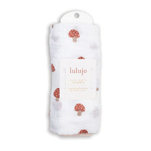 Load image into Gallery viewer, Lulujo Swaddle Blanket Muslin Cotton Mushroom