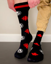 Load image into Gallery viewer, Friday Sock Co. - Men's CBC Hockey Night in Canada Logos Socks