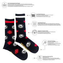 Load image into Gallery viewer, Friday Sock Co. - Men's CBC Hockey Night in Canada Logos Socks