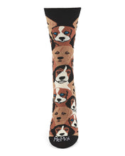 Load image into Gallery viewer, MeMoi - Women's Puppy Bamboo Blend Crew Socks
