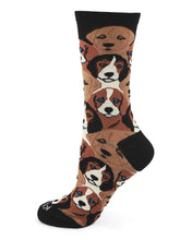 Load image into Gallery viewer, MeMoi - Women's Puppy Bamboo Blend Crew Socks