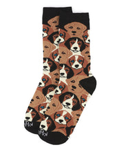 Load image into Gallery viewer, MeMoi - Women's Puppy Bamboo Blend Crew Socks