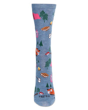 Load image into Gallery viewer, MeMoi - WOMEN'S CAMPING TRIP BAMBOO CREW SOCKS