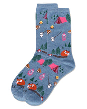 Load image into Gallery viewer, MeMoi - WOMEN'S CAMPING TRIP BAMBOO CREW SOCKS