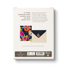 Load image into Gallery viewer, MIDNIGHT BLOOMS Boxed Blank Note Cards