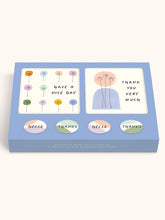 Load image into Gallery viewer, Dotted Palms Mini Note Card Set with Stickers