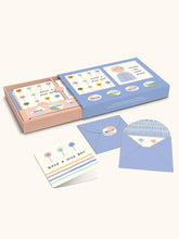 Load image into Gallery viewer, Dotted Palms Mini Note Card Set with Stickers