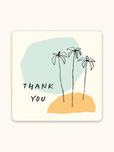 Load image into Gallery viewer, Dotted Palms Mini Note Card Set with Stickers