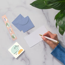 Load image into Gallery viewer, Dotted Palms Mini Note Card Set with Stickers