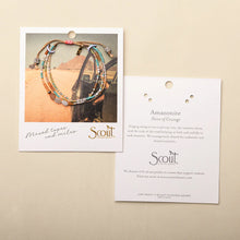 Load image into Gallery viewer, Scout - Mixed Media Bracelet - Courage/Amazonite/Gold