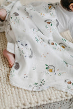 Load image into Gallery viewer, Loulou Lollipop Hedgehogs Muslin Swaddle