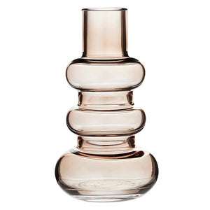 Glass Bubble Vase - Brown Small