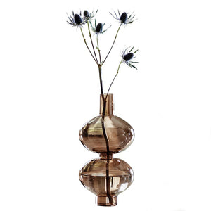 Glass Bubble Vase - Brown