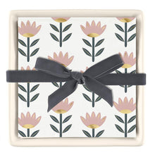 Load image into Gallery viewer, Ceramic Napkin Tray + Napkins - Flowers