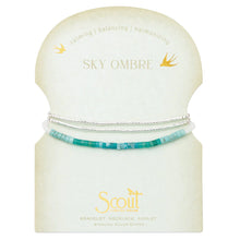 Load image into Gallery viewer, Scout - Ombre Stone Wrap - Sky/Silver