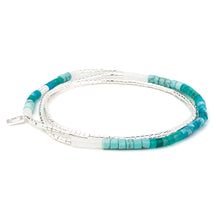 Load image into Gallery viewer, Scout - Ombre Stone Wrap - Sky/Silver