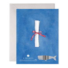 Load image into Gallery viewer, Blue Congrats Grad Greeting Card